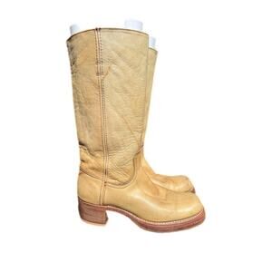 Vintage Frye Banana Campus Boot Black Label Women size 9.5 AA narrow